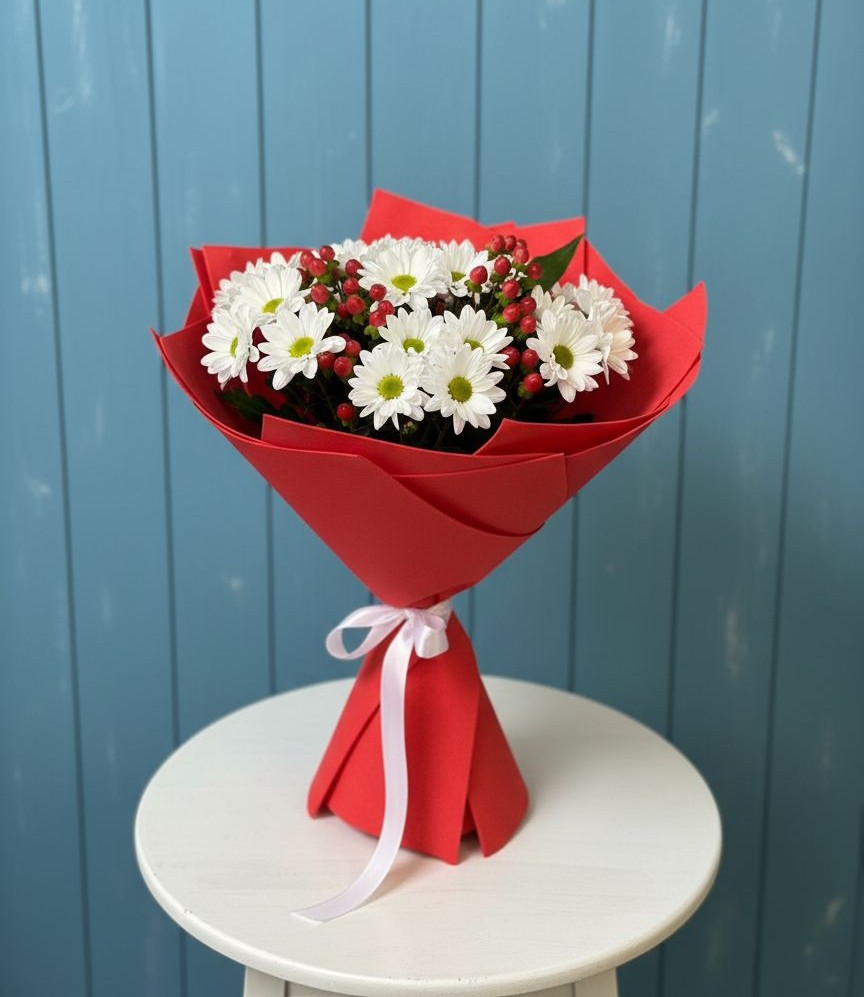 Букет цветов из: Хризантемы в Кабардинка