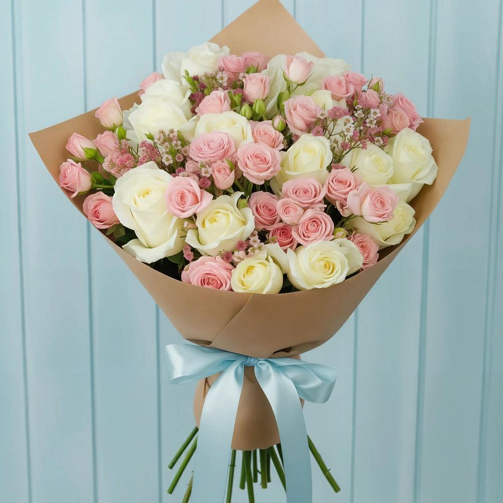 Букет цветов из: Розы в Кабардинка