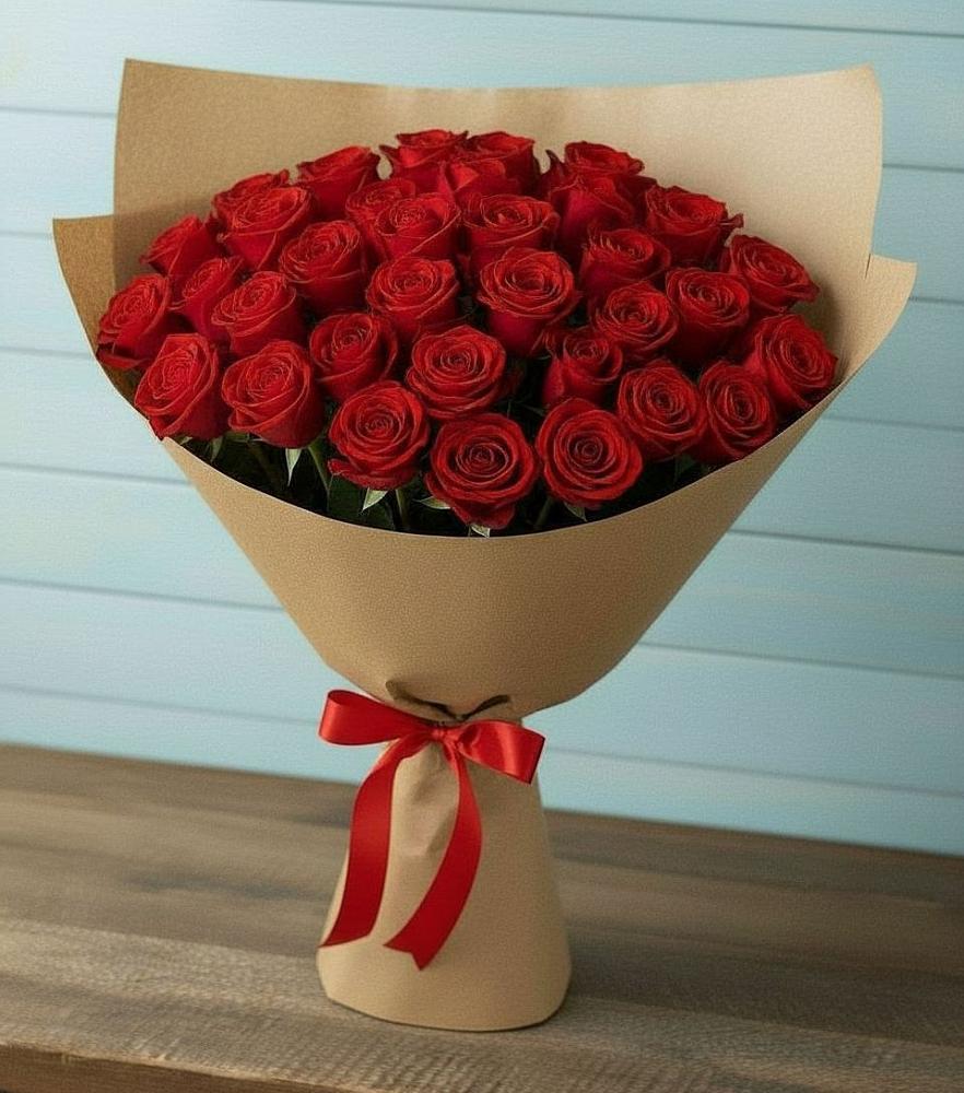 Букет Красные розы Милано в Кабардинка