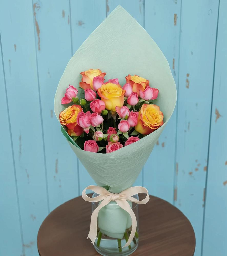 Букет цветов из: Розы в Кабардинка