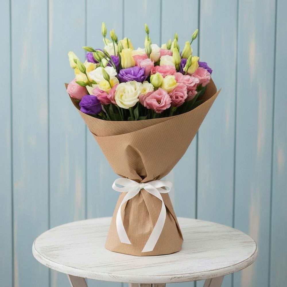 Букет цветов из: Лизиантусы в Кабардинка