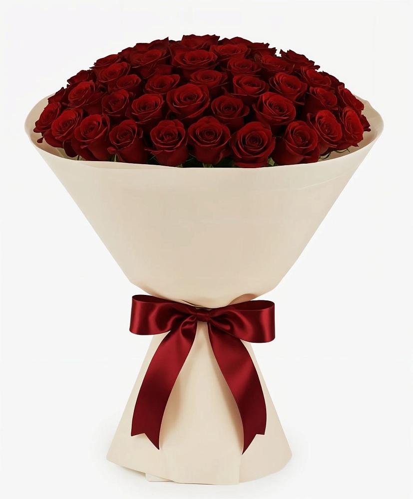 Букет 101 Бордовая роза Блэк Бакарра в Кабардинка